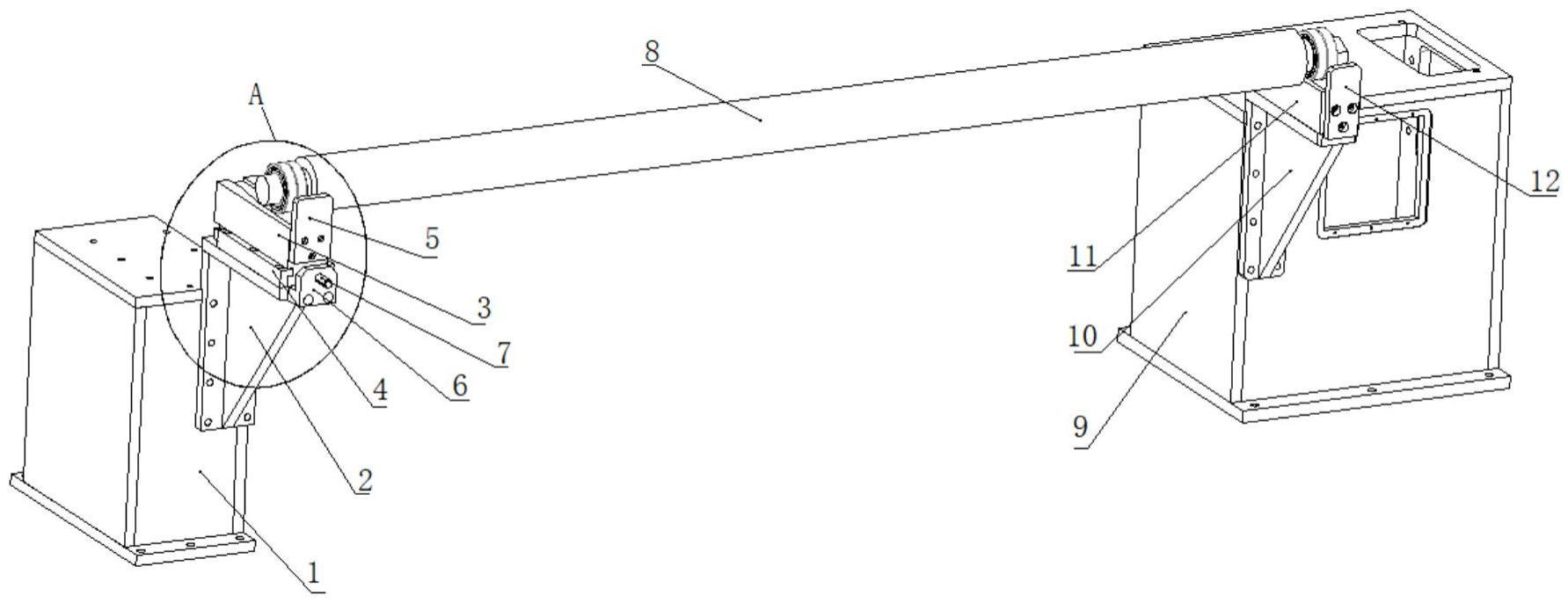 一種銅箔麻豆日逼网站放卷延長架機構的製作方法